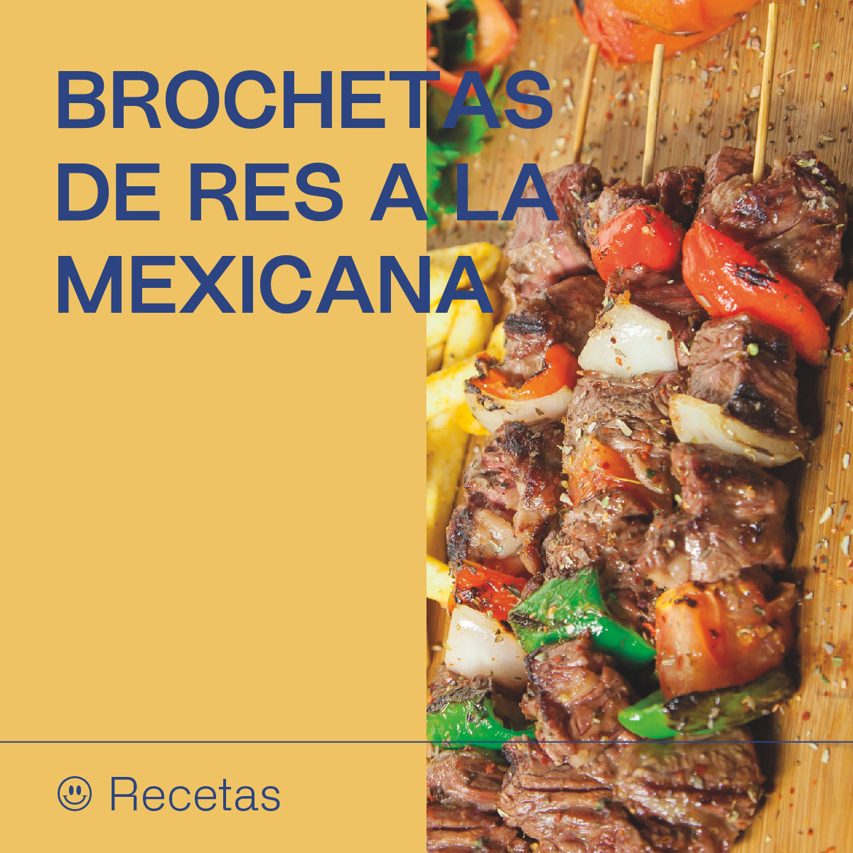 Brochetas De Res a la mexicana