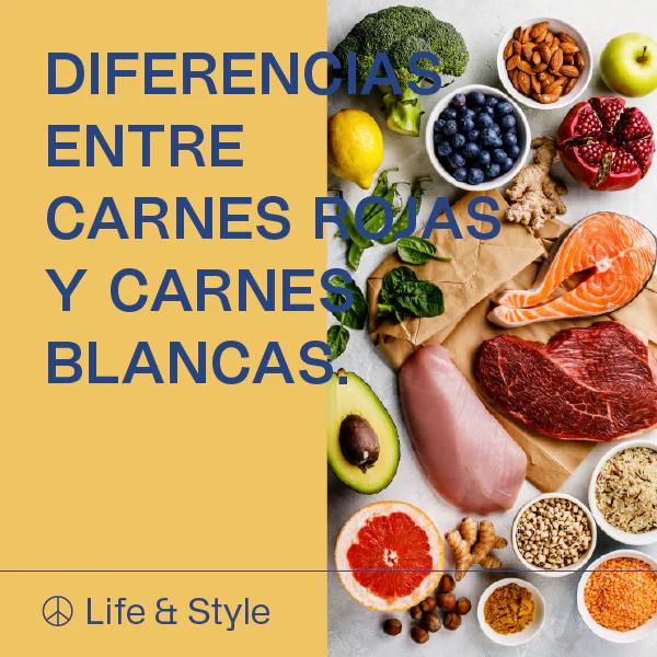 DIFERENCIAS ENTRE CARNES ROJAS Y CARNES BLANCAS