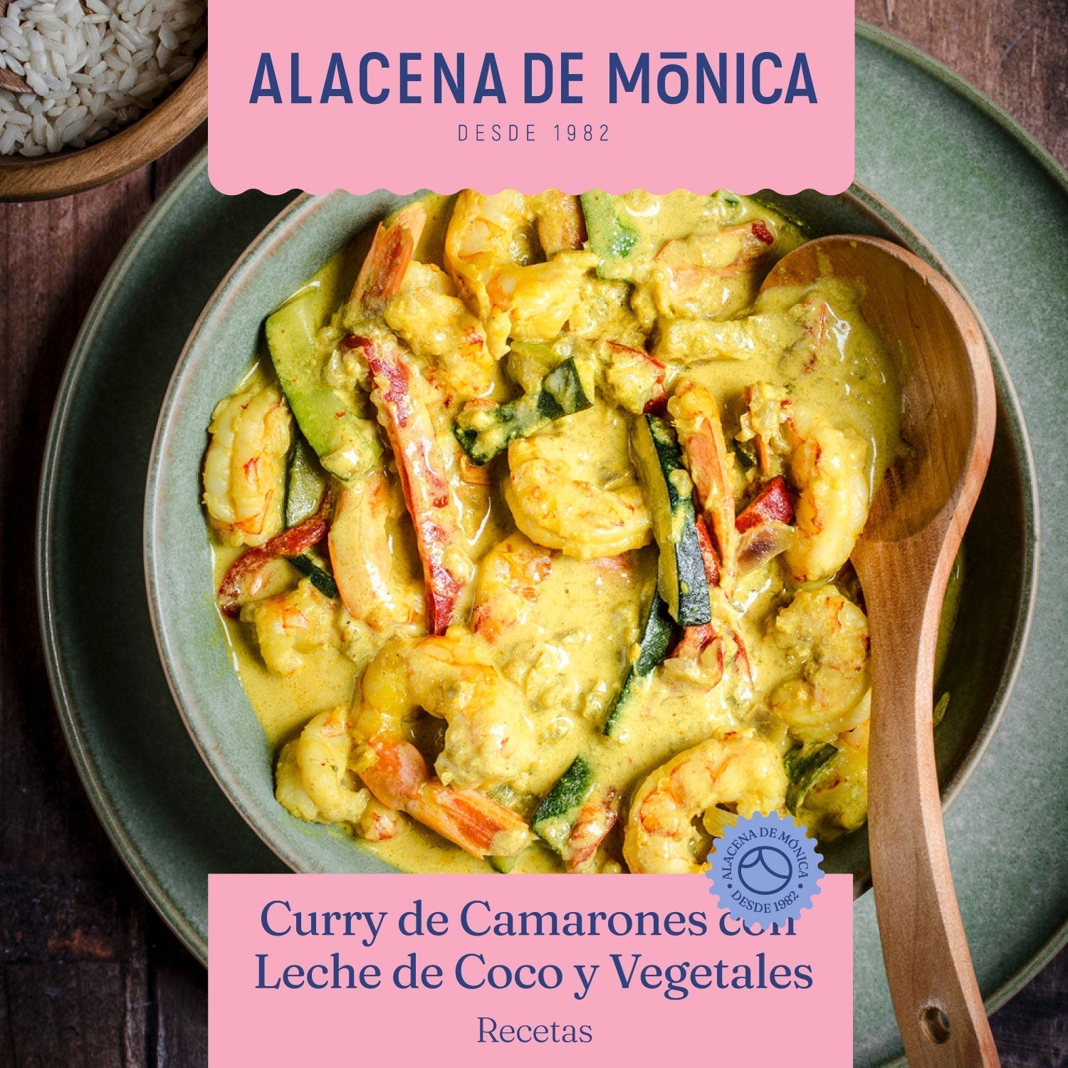 Curry de Camarones con Leche de Coco y Vegetales