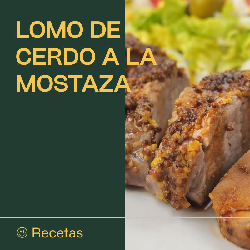 Lomo de cerdo a la mostaza