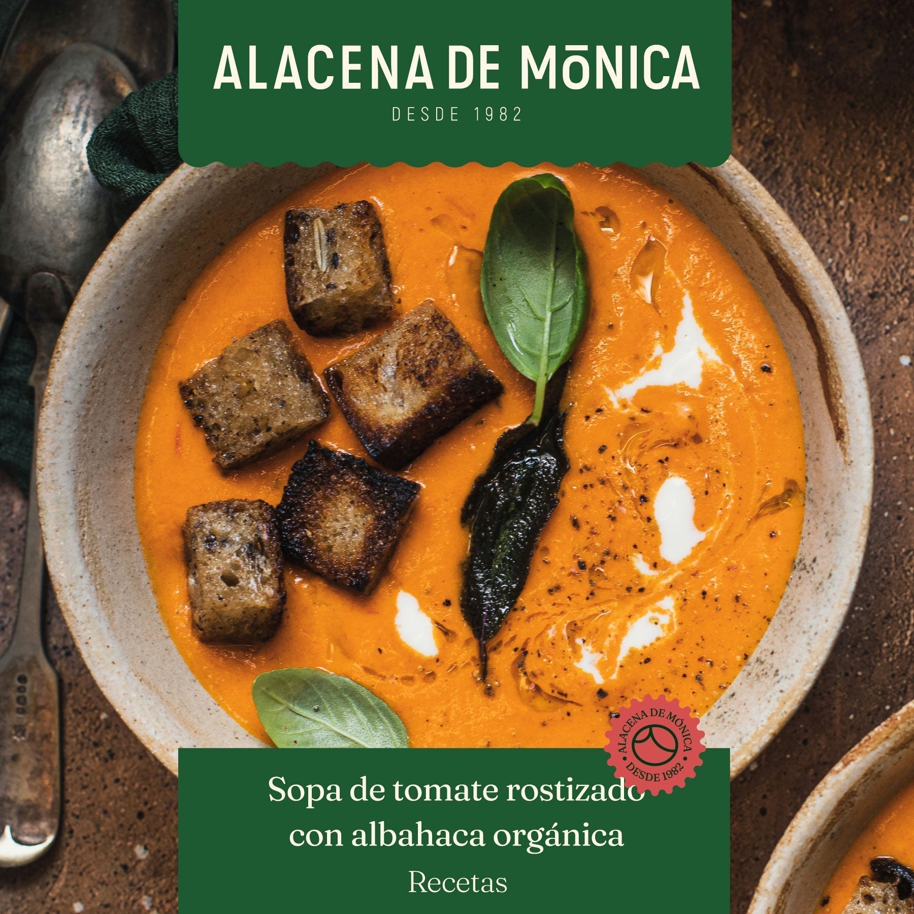 Sopa de Tomate Rostizado con Albahaca Orgánica: el Sabor del Otoño en Casa