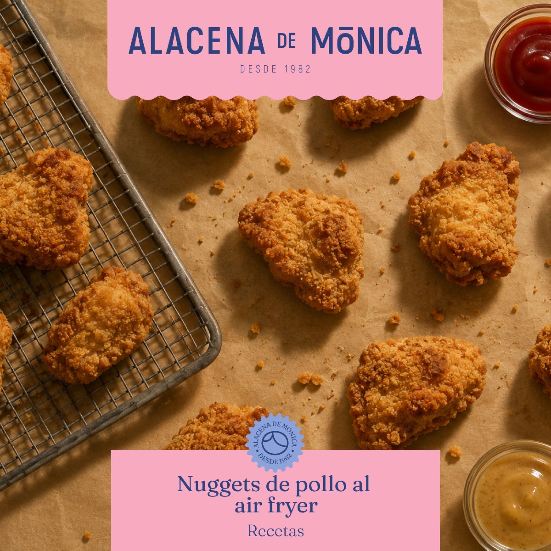 Nuggets de pollo al air fryer: caseros, crujientes y listos en 20 minutos