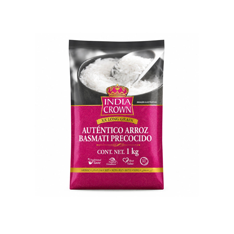 Arroz Basmati Precocido India Crown