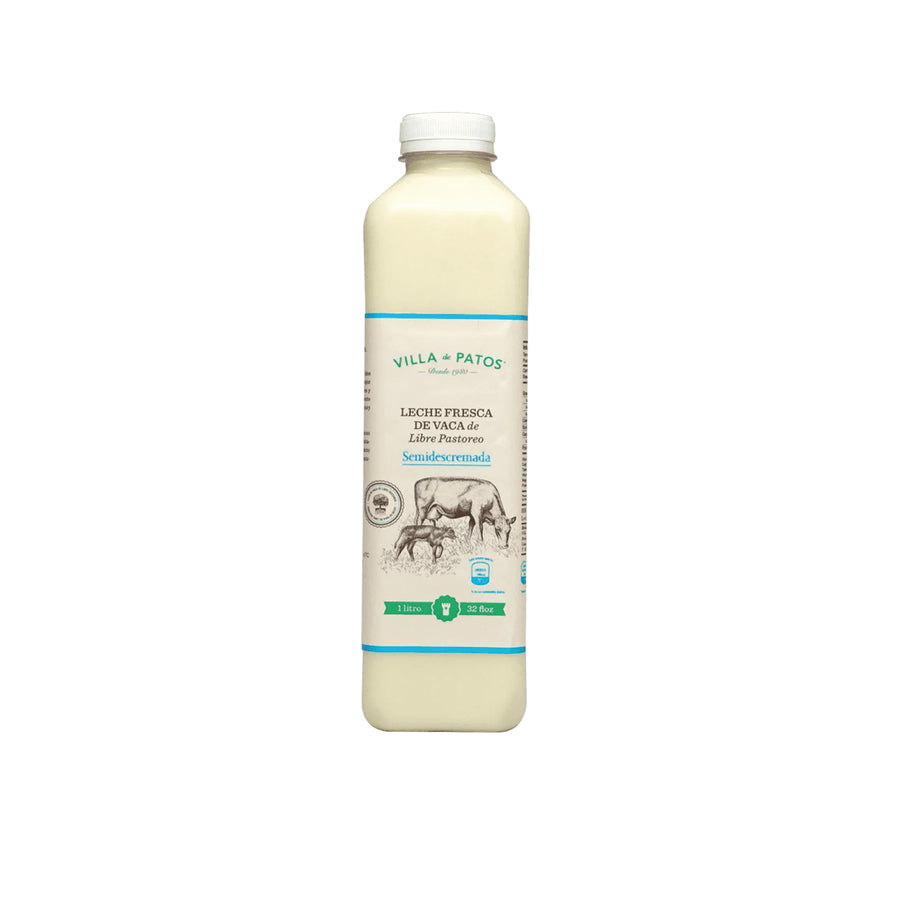 Leche de Vaca Semidescremada Villa de Patos