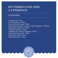 Kit Parrilla del Mar - 4 Personas