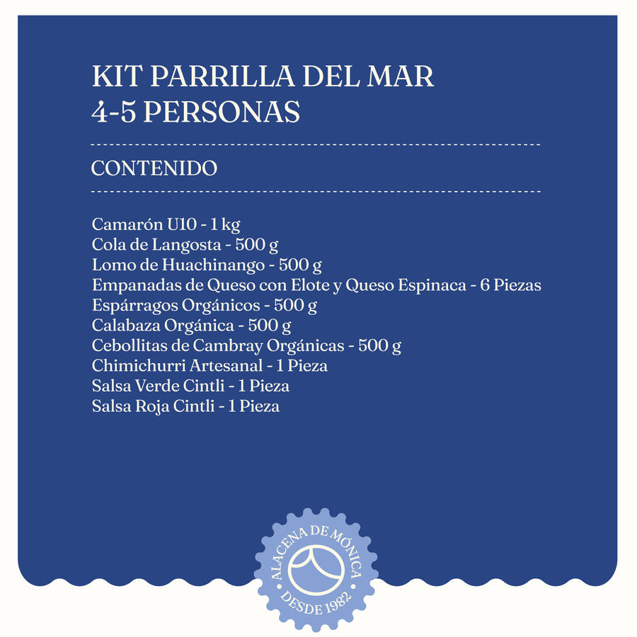 Kit Parrilla del Mar - 4 Personas