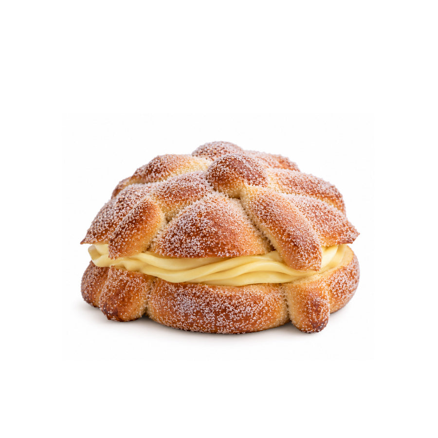 Pan de Muerto Relleno de Vainilla