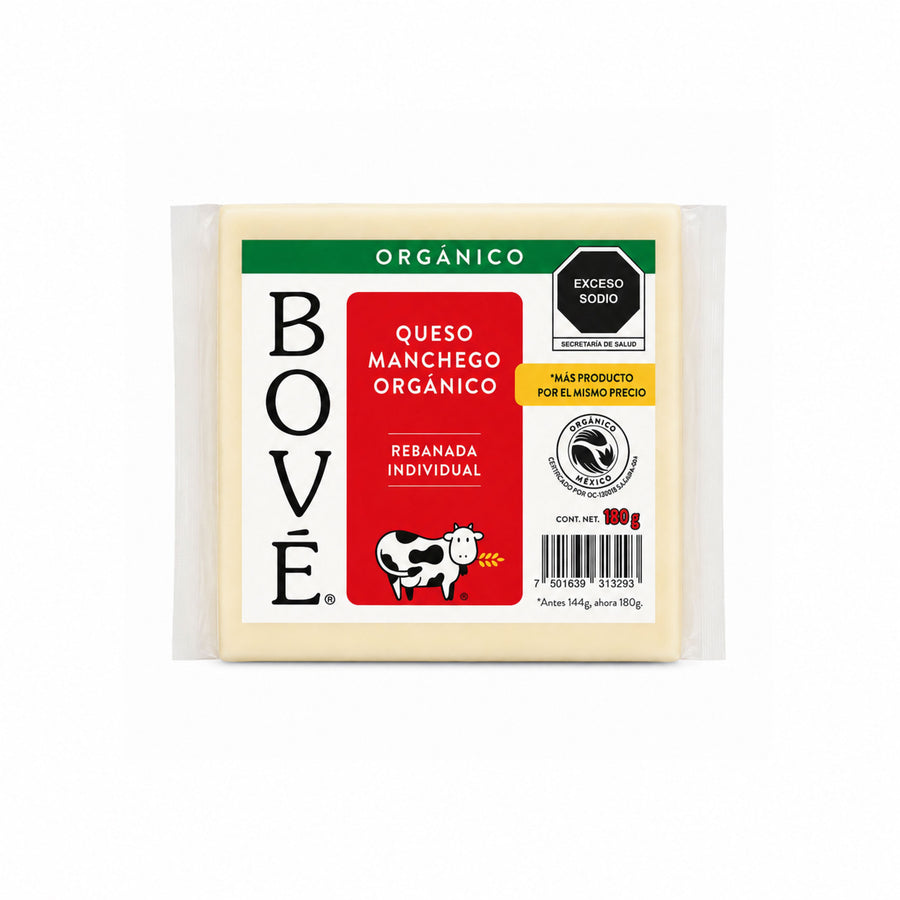 Queso Manchego Orgánico en Rebanadas Bove