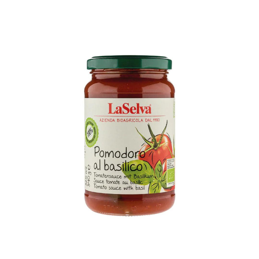 Salsa Pomodoro Orgánica con Albahaca La Selva
