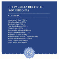 Kit Parrilla de Cortes - 8 Personas