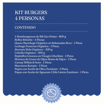 Kit Burgers - 4 Personas
