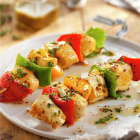 Brochetas de Pollo de Libre Pastoreo