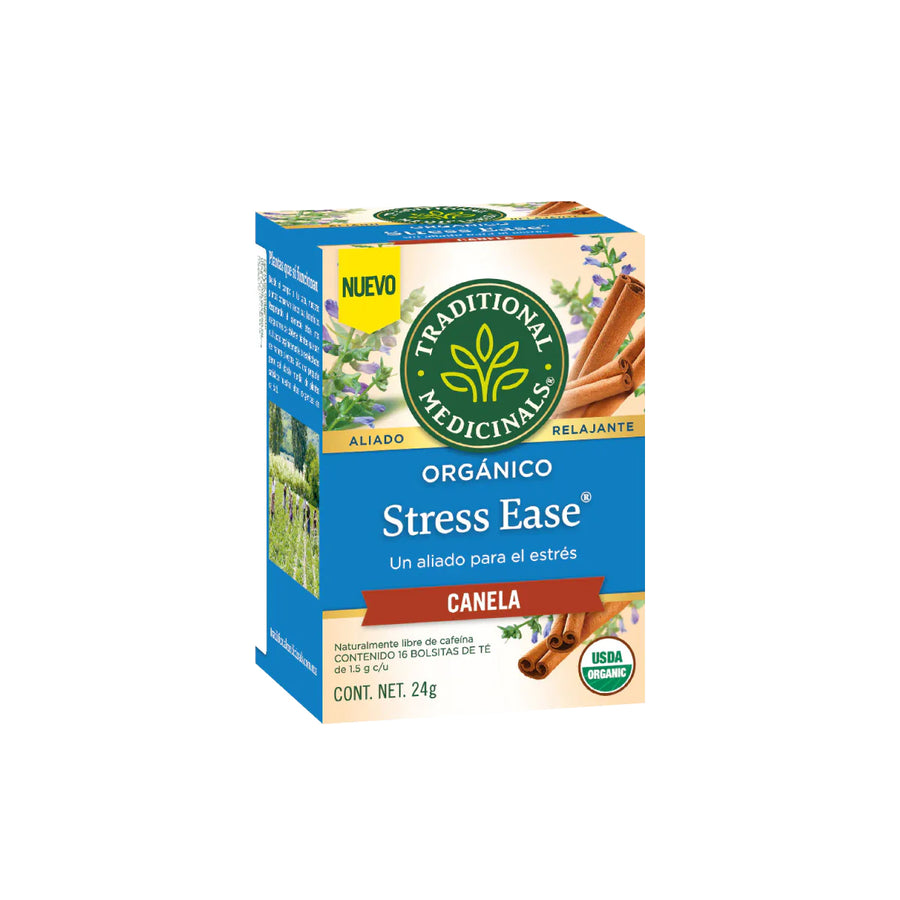 Té Orgánico Stress Ease Con Canela Traditional Medicinals