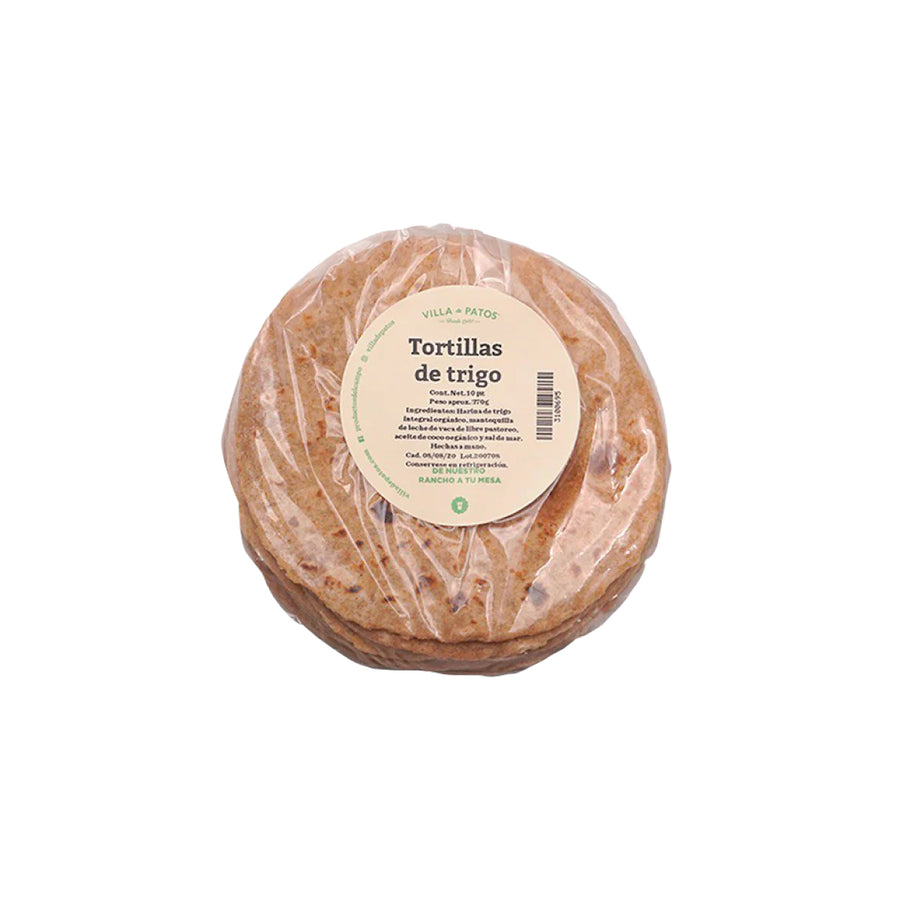 Tortillas de Harina de Trigo Orgánicas Villa de Patos