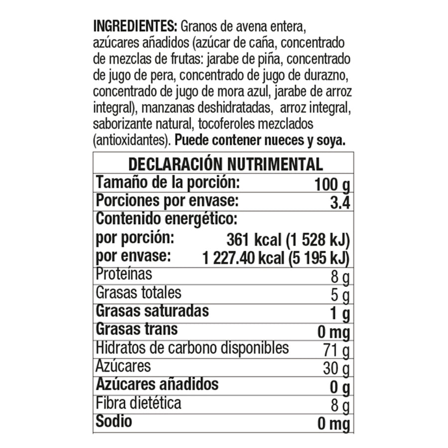 Granola con Manzana y Mora Azul sin Gluten