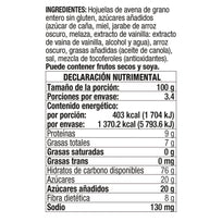 Granola Natural con Miel y Avena sin Gluten