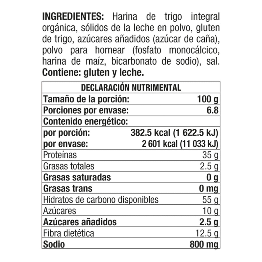 Mix de Harina Butter Milk Orgánica para Hotcakes y Waffles