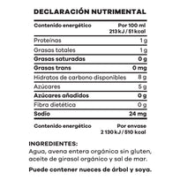 Leche de Avena Orgánica Real Natural