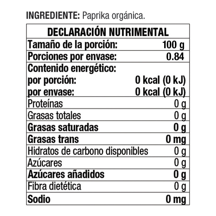 Paprika en Polvo Simply Organic