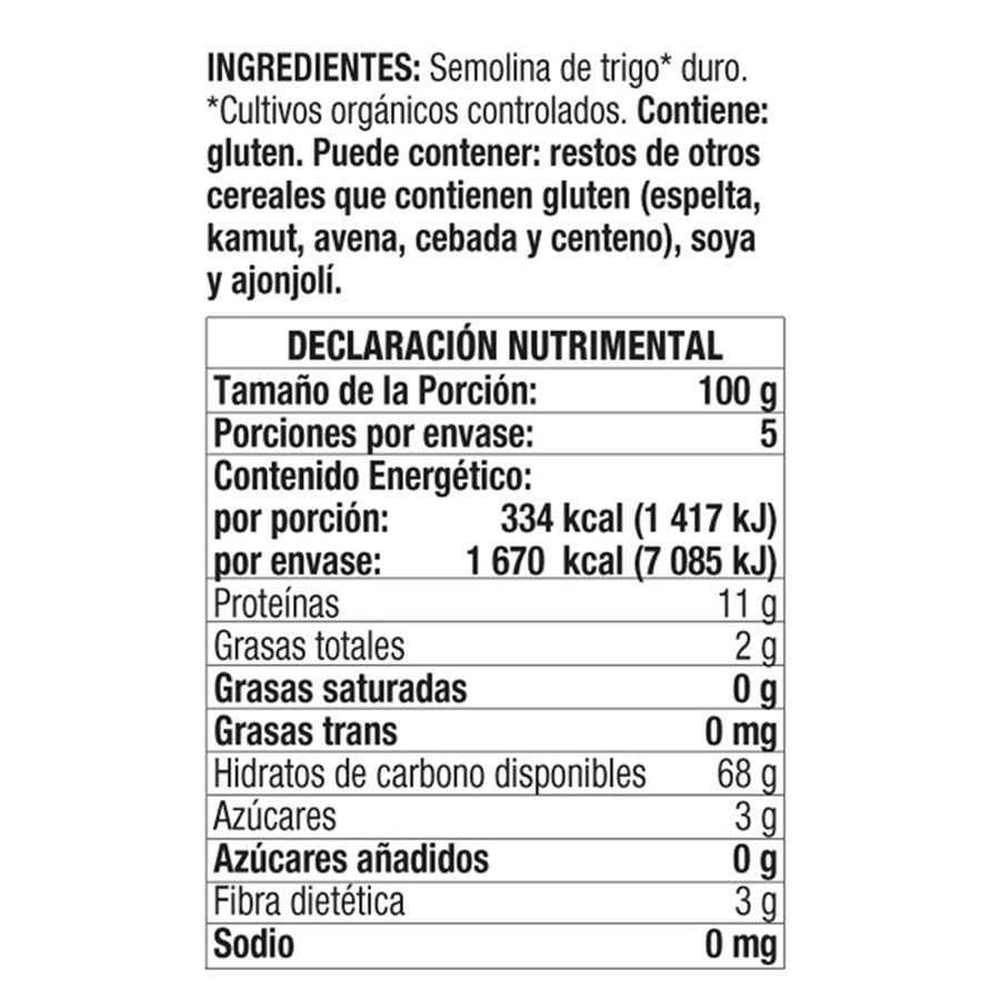 Spaghetti Orgánico Castagno